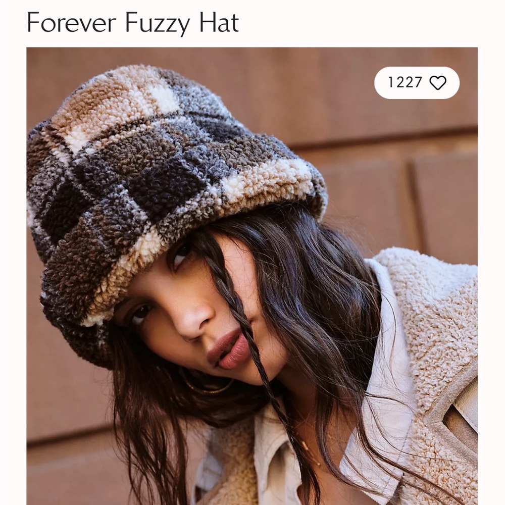 Forever fuzzy hat- Free people